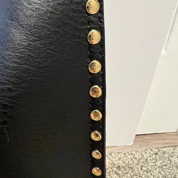 Elegant Black Tote Bag with Tassel EUC - Picture 5 of 9